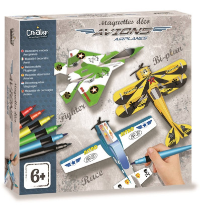 Samoloty do składania Zrób to sam 3 szt. Crea Lign