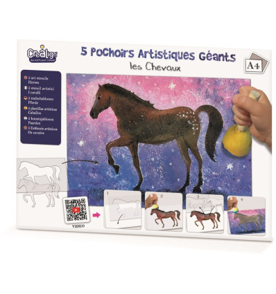 Konie szablony do malowania 10 szt Crea Lign 3+