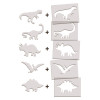 Dinozaury szablony do malowania 10 szt Crea Lign