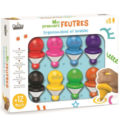 Pierwsze flamastry dla dzieci 8 szt Crea Lign