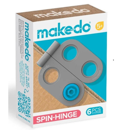 Zestaw 6 zawiasów Spin Hinge Makedo 5+