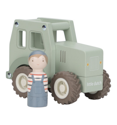 Traktor drewniany pojazd Little Dutch 12 m-cy+
