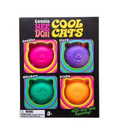 Teenie Cool Cats Multipack kotki gniotki Needoh