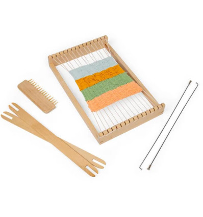 Krosno drewniany warsztat tkacki Bigjigs 5+