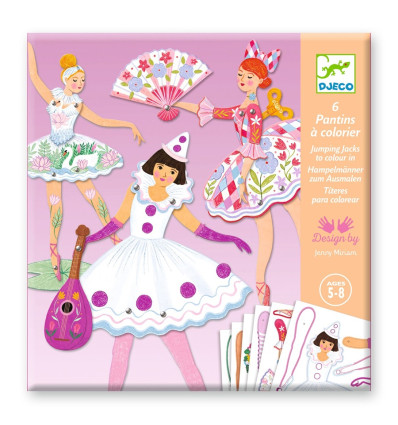 Zestaw kreatywny Ruchome postacie Baletnice Djeco