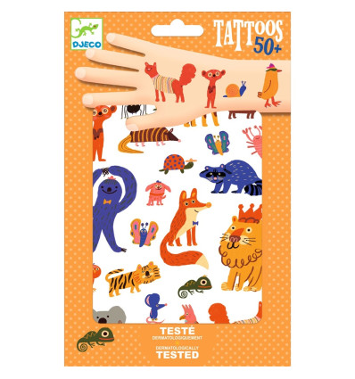 Tatuaże Śmieszne Zwierzątka Djeco 3+