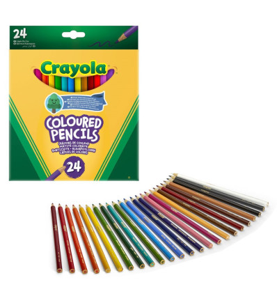Crayola kredki ołówkowe klasyczny zestaw 24 szt 3+