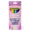 Crayola kredki ołówkowe pastelowe 12 szt 3+