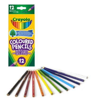 Crayola kredki ołówkowe klasyczny zestaw 12 szt 3+