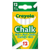 Crayola niepyląca kreda chodnikowa 12 sztuk 3+