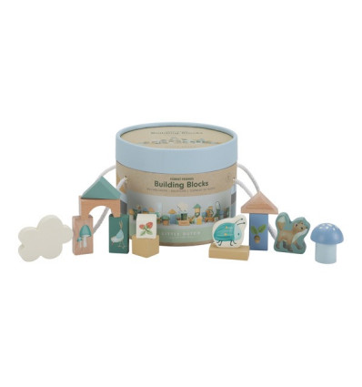 Drewniane klocki 50 el Forest Friends Little Dutch