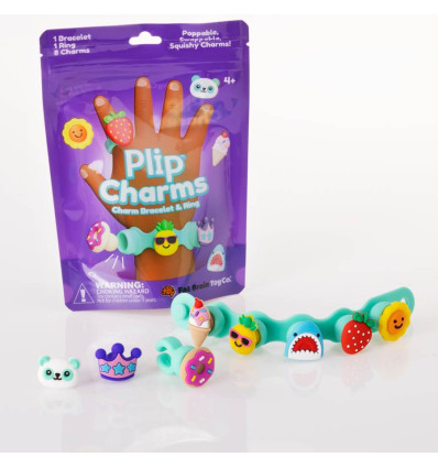 Plip Charms silikonowa biżuteria zestaw turkus FBT