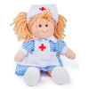 Lalka szmacianka siostra Nancy Bigjigs 12 m-cy+
