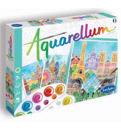 Stolice Aquarellum 3 duże obrazki Sentosphere