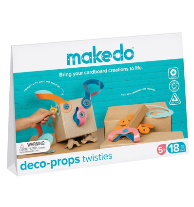 Makedo Deco kształty Props Twisties 18 el. 5+