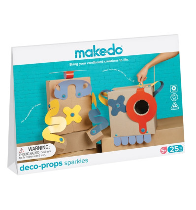 Makedo Deco kształty Props Sparkies 25 el. 5+