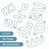 Makedo Deco kształty Props Sparkies 25 el. 5+