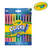 Crayola Flamastry Automatyczne Clicks 10 szt 8+