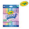 Crayola Flamastry Pastelowe Clicks 10 szt 8+