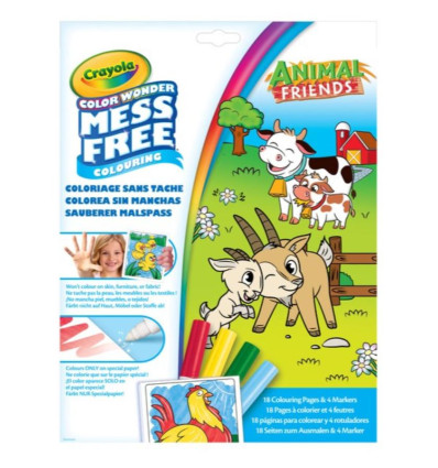 Crayola Kolorowanka Zwierzęta Mess Free 3+