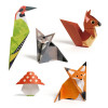 Origami Spacer w Lesie 24 arkusze Djeco 7+