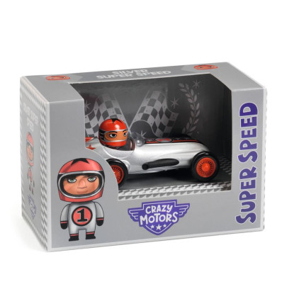 Autko Silver Super Speed Crazy Motors Djeco 3+
