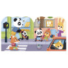 Mój Dzień książka z naklejkami 70 szt Janod 3+