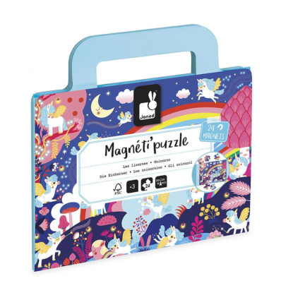 Jednorożce Magnetyczne puzzle Magnetipuzzles Janod