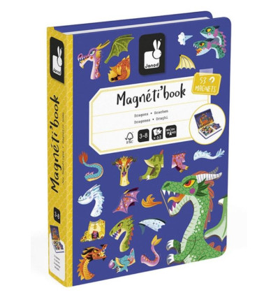 Janod Magnetibook Smoki Układanka magnetyczna 3+