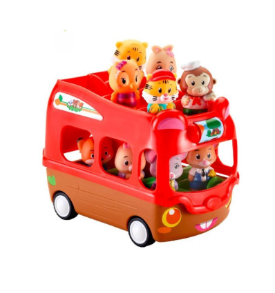 Czerwony Autobus Piętrowy pojazd Klorofil 18 m-cy