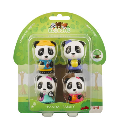 Rodzina Misiów Panda 4 figurki Klorofil 18 m-cy+