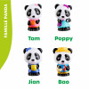 Rodzina Misiów Panda 4 figurki Klorofil 18 m-cy+
