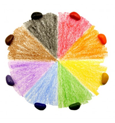 Kredki Crayon Rocks w aksamitnym woreczku woreczku 8 kolorów