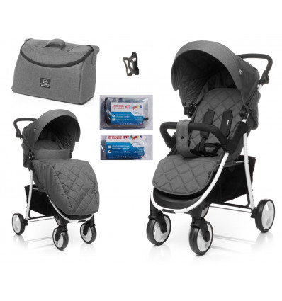 Wózek 4BABY 2019 MOSKITIERA FOLIA TORBA GRATISY