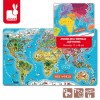 Mapa świata Puzzle magnetyczne, Janod