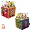 Olbrzymia drewniana kostka edukacyjna z literkami - Zany Zoo - alphabet spiners B.Toys