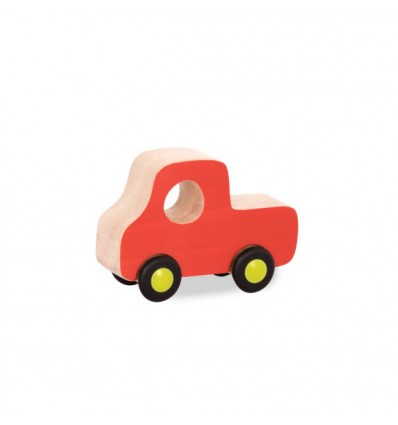 Ciężarówka pomarańczowa drewniane autko B.Toys Mini Wheee-lees B.Toys
