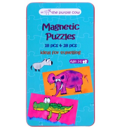 PUZZLE MAGNETYCZNE  magnetyczne puzzle do układania The Purple Cow