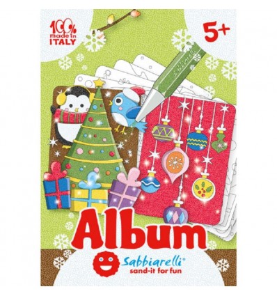 Kartki Świąteczne album do kolorowania Sabbiarelli 5+