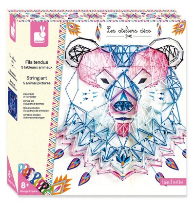 Przeplatanka Zwierzęta 3D String Art Janod 8+