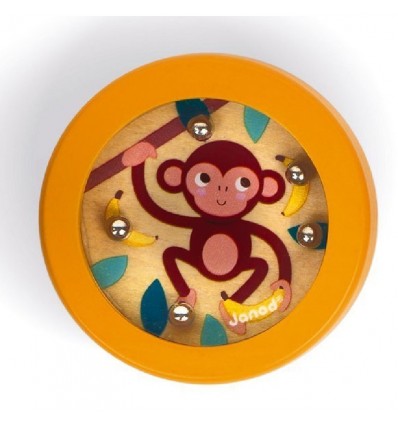 Małpka gra zręcznościowa z kuleczkami Janod 3+