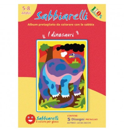 Dinozaury album do kolorowania Sabbiarelli