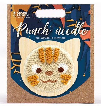 Haft Pętelkowy Kotek Punch Needle Graine Creative