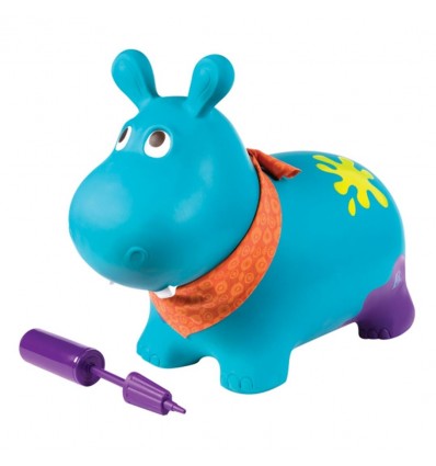 Skoczek do Skakania Hipopotam z pompką B.Toys