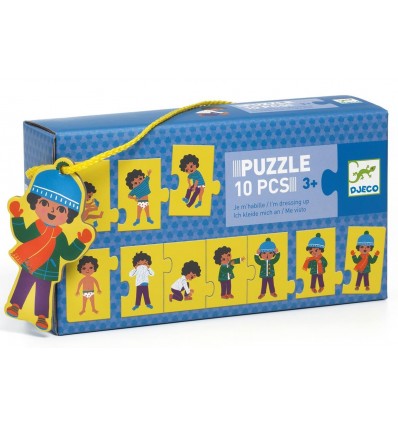 Ubieram Się puzzle 10 elementów Djeco 3+
