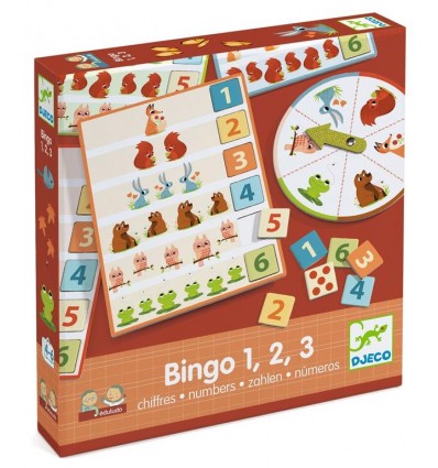 Bingo 1,2,3 gra edukacyjna Djeco 4+