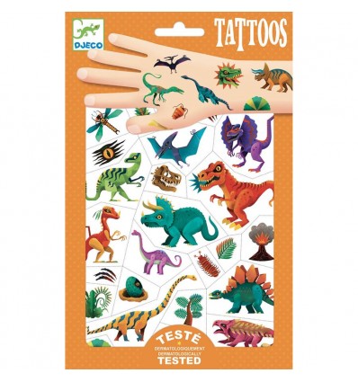 Tatuaże Dinozaury Djeco 3+
