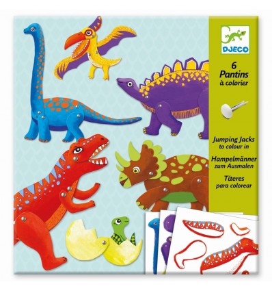 Zestaw kreatywny Ruchome postacie Dinozaury Djeco