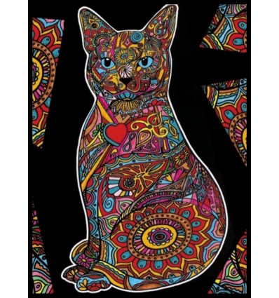 Kot Kolorowanka welwetowa 47 x 35 cm