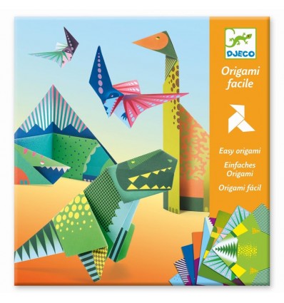 Origami Dinozaury 24 arkusze Djeco 6+